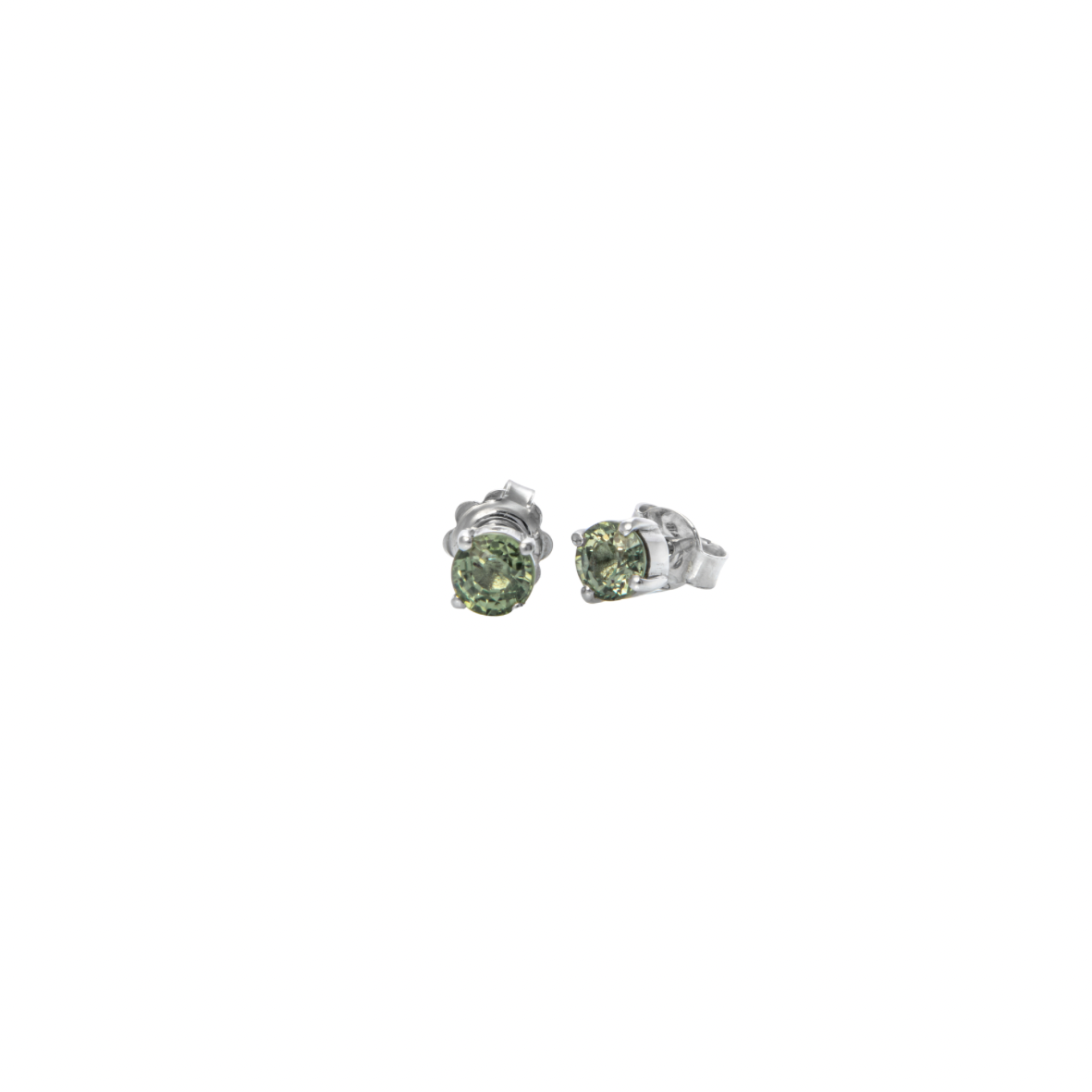 Orecchini a Lobo in Oro Bianco 9k con Zaffiro 1,47 ct