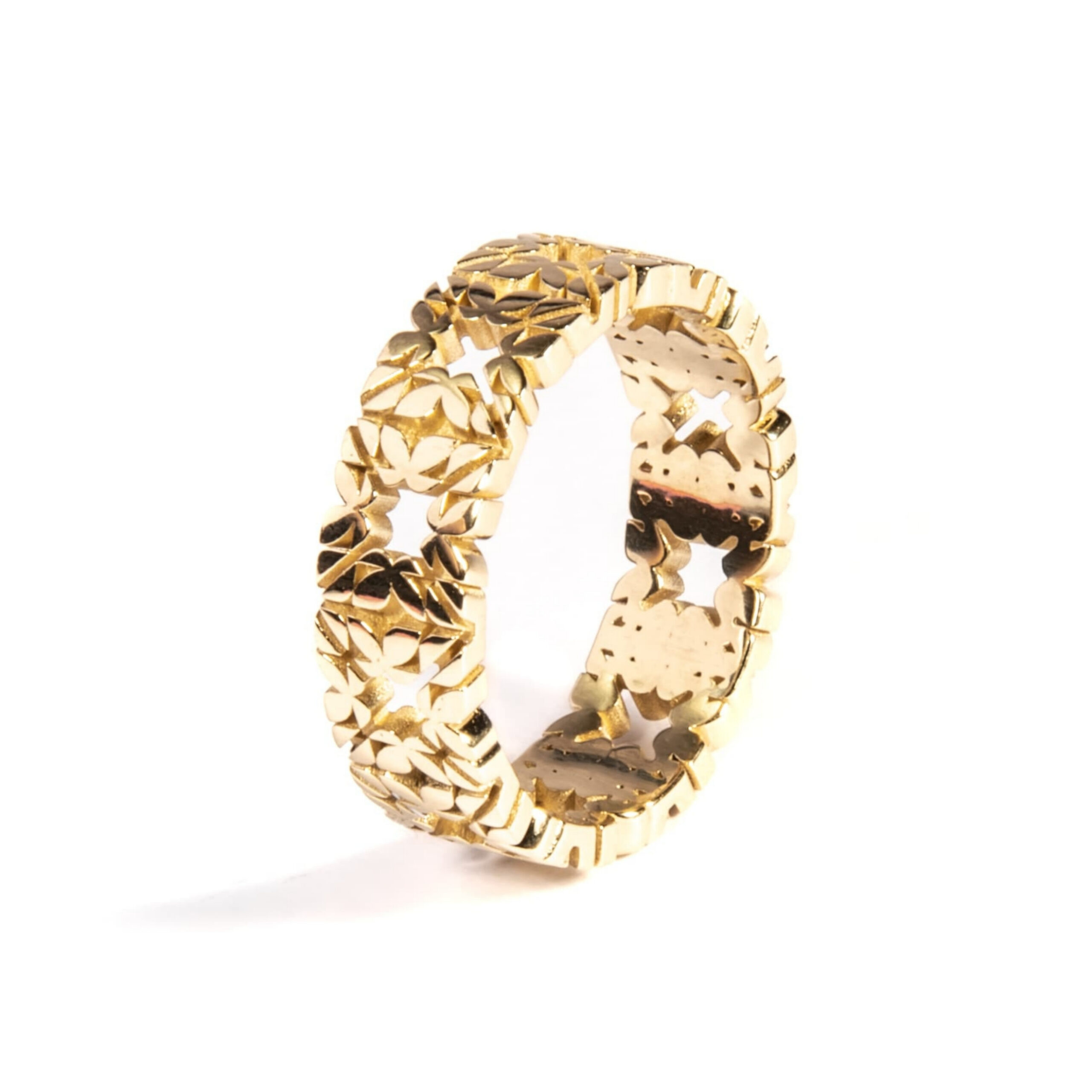 Fede Monogram Cler in Oro Giallo 9k - immagine 2