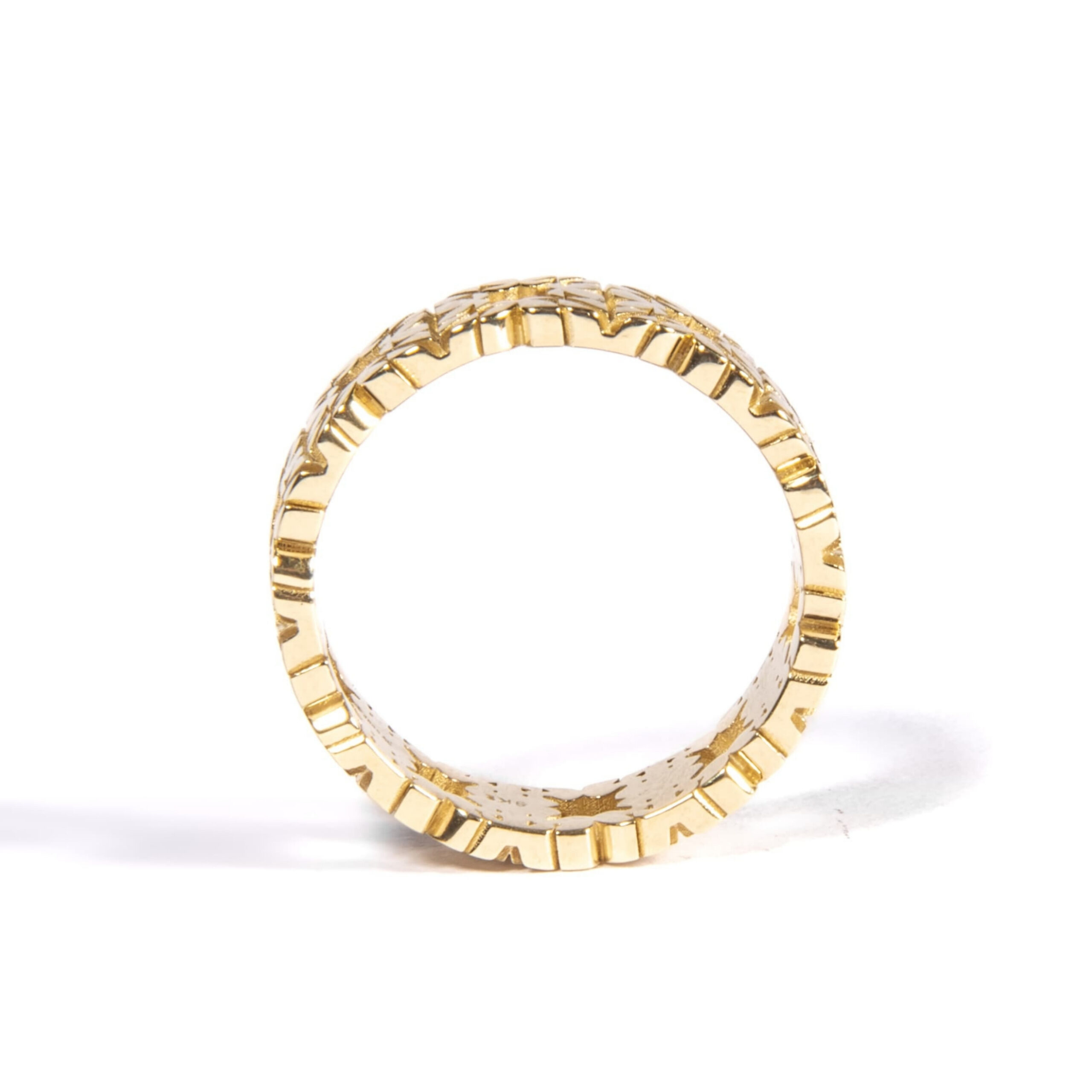 Fede Monogram Cler in Oro Giallo 9k - immagine 3