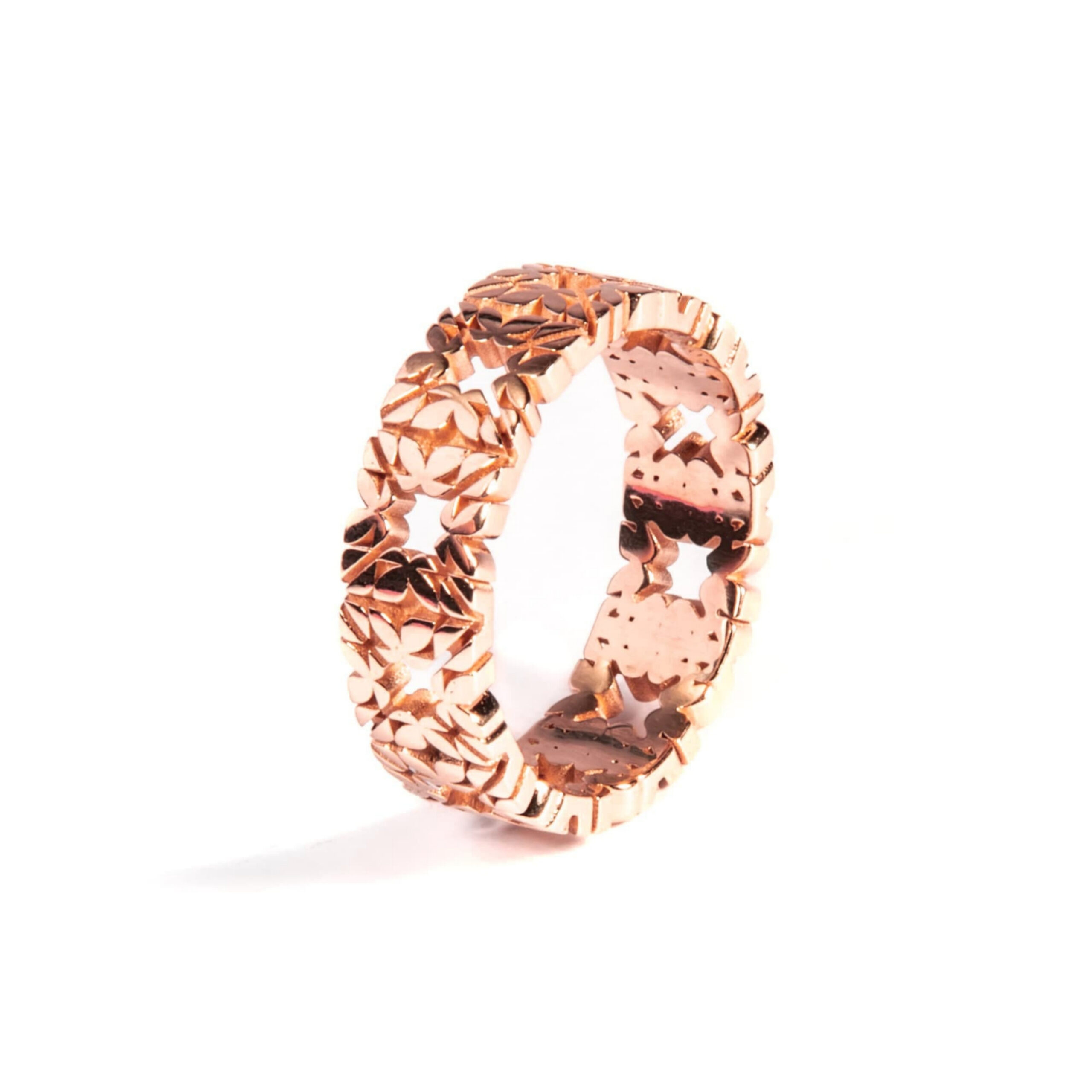 Fede Monogram Cler in Oro Rosa 9k - immagine 2