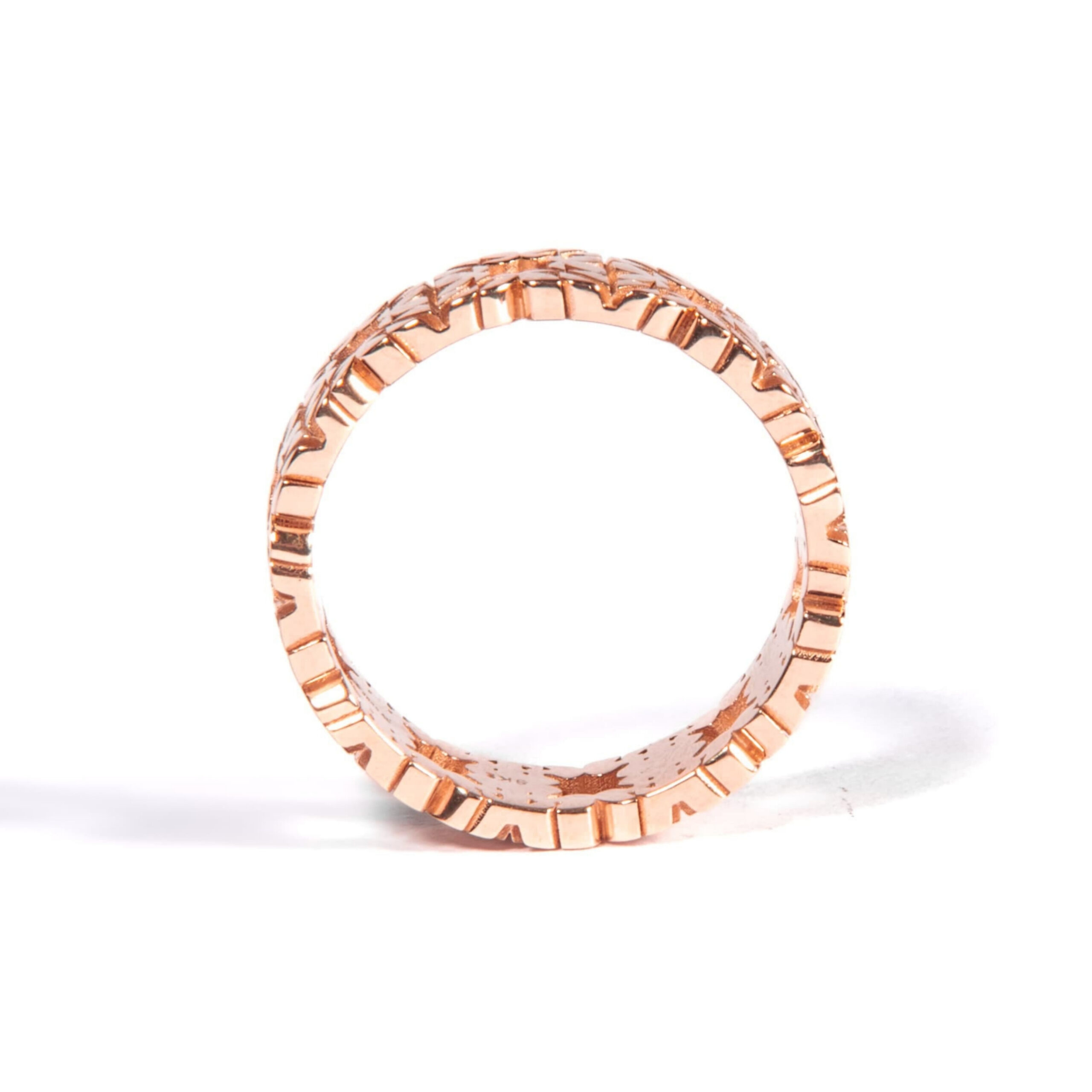 Fede Monogram Cler in Oro Rosa 9k - immagine 3