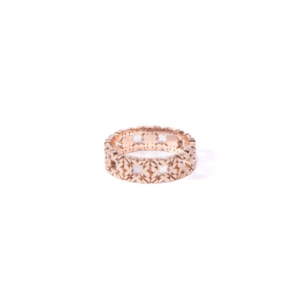 Fede Monogram Cler in Oro Rosa 9k