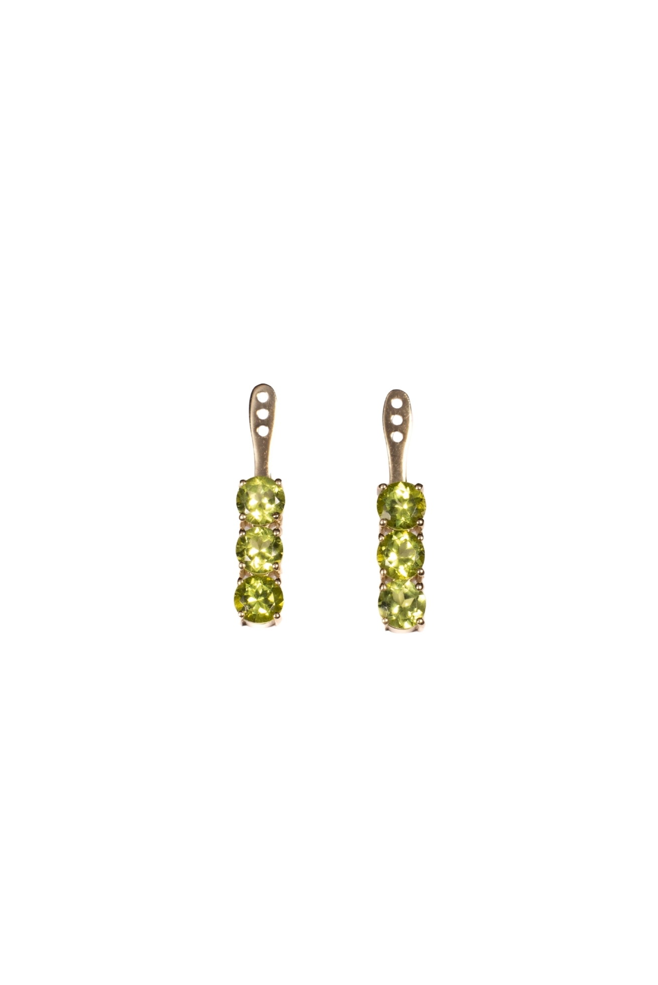 Back Flip in Oro Giallo 9k con Peridoto 3,92 ct