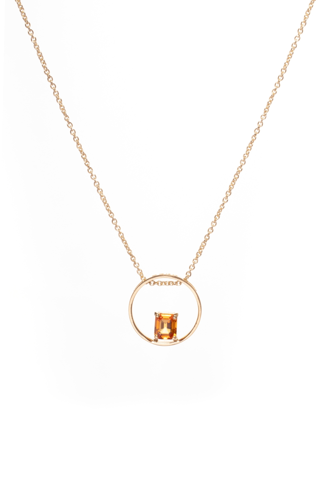 Collana in Oro Giallo 9k con Zaffiro 0,69 ct