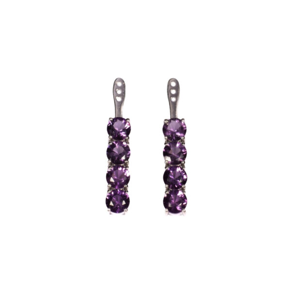 Back Flip in Oro Bianco 9k con Ametista 3,65 ct