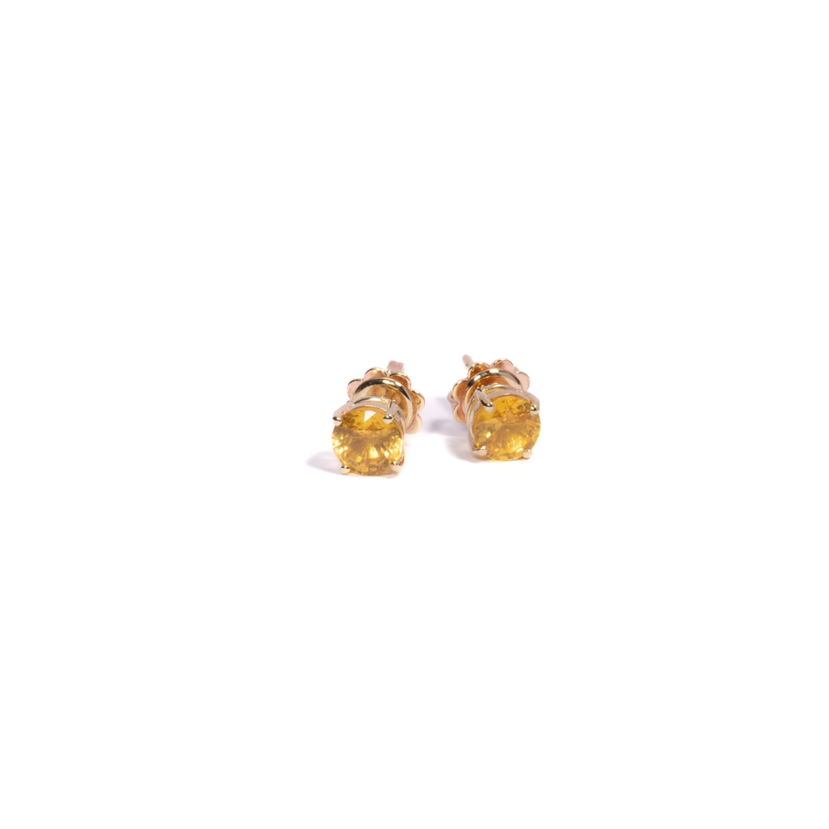 Orecchino a lobo in oro giallo 9k con Zaffiri 2.14ct