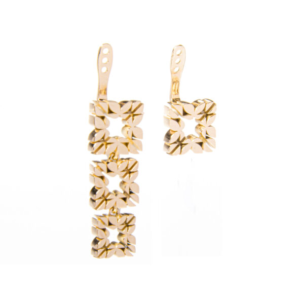 Monogram triplo e Monogram singolo Cler in Oro Giallo 9k