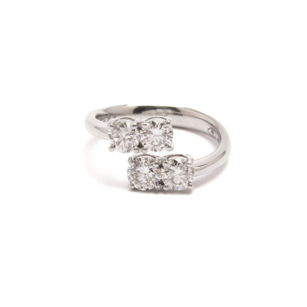 Anello in Platino con Diamanti 1,66ct