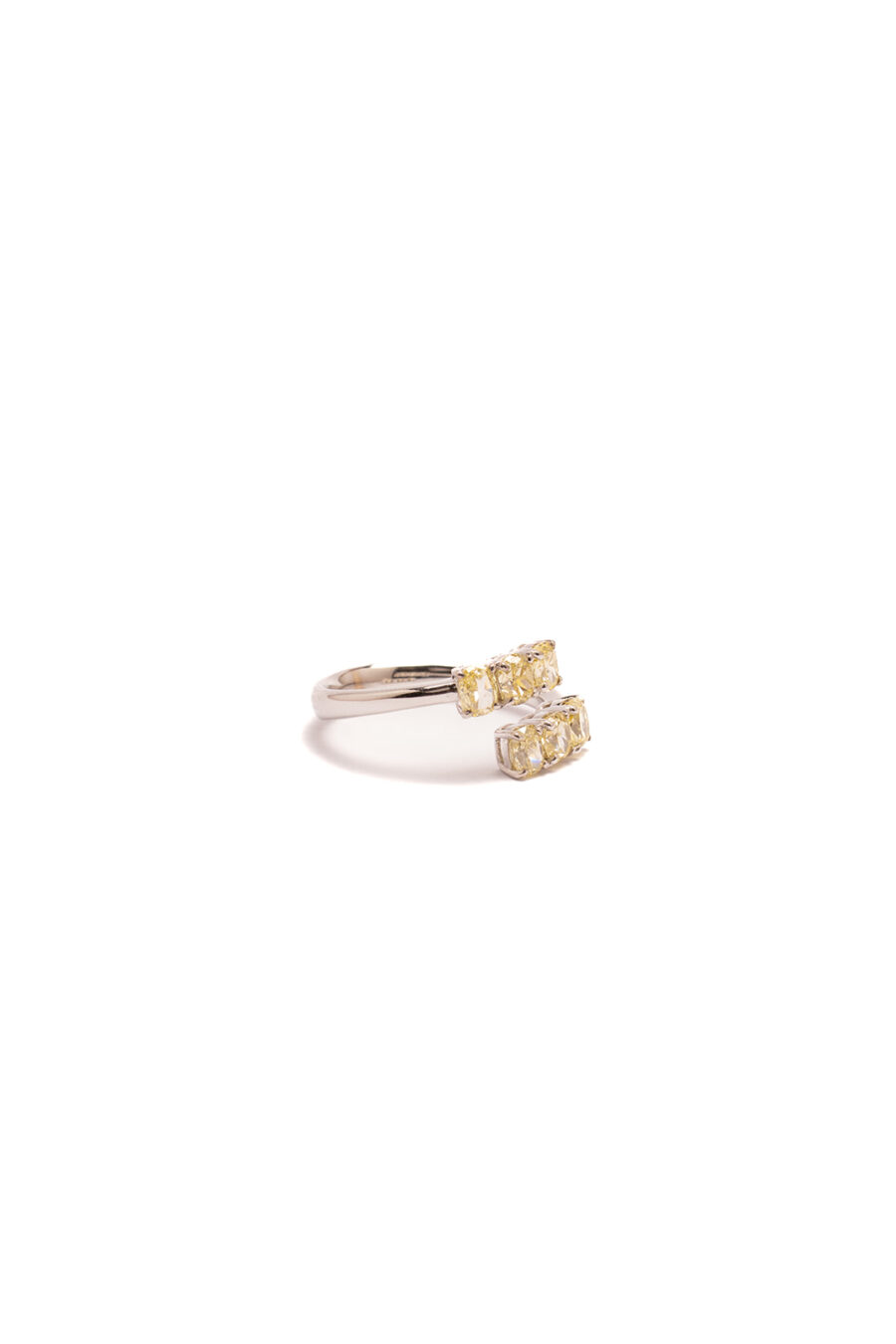 Anello in Oro Bianco 18k con Diamanti Fancy 1,66ct - immagine 3