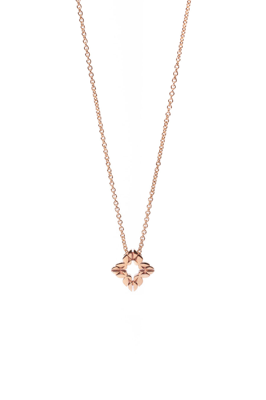 Collana Monogram Cler in Oro Rosa 9k