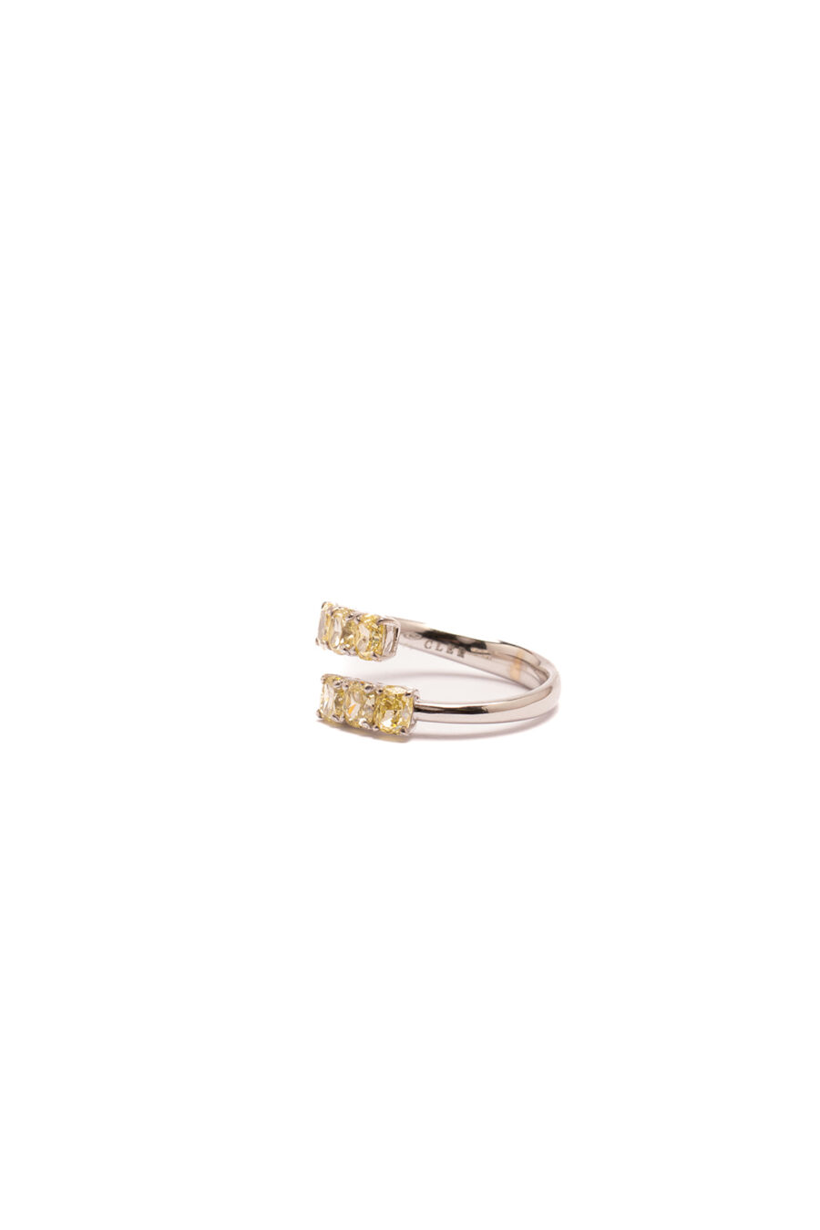 Anello in Oro Bianco 18k con Diamanti Fancy 1,66ct - immagine 2