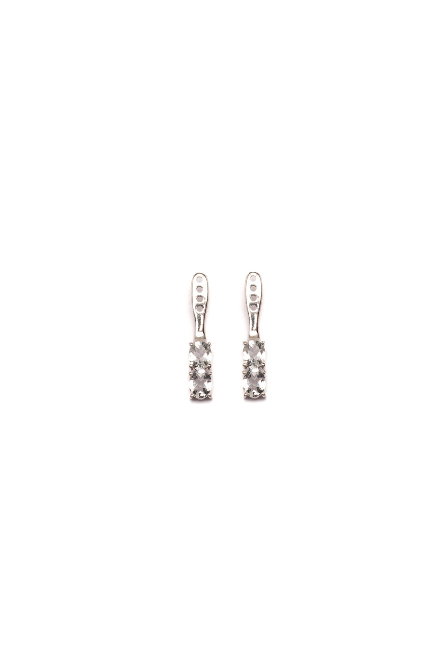 Back Flip in Oro Bianco 9k con Acquamarina 1,25ct