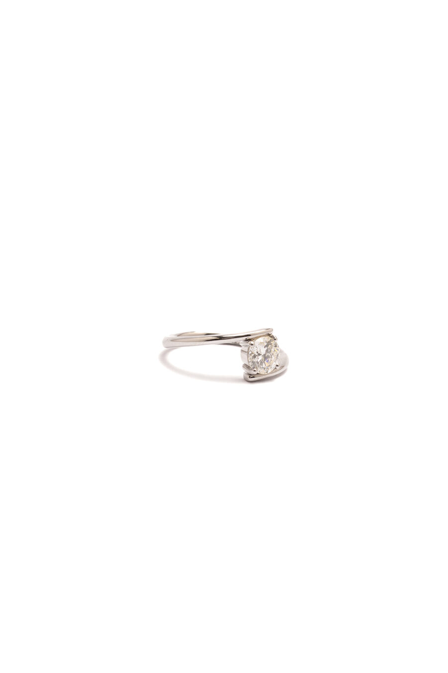 Anello in Platino con Diamante 1ct - immagine 3