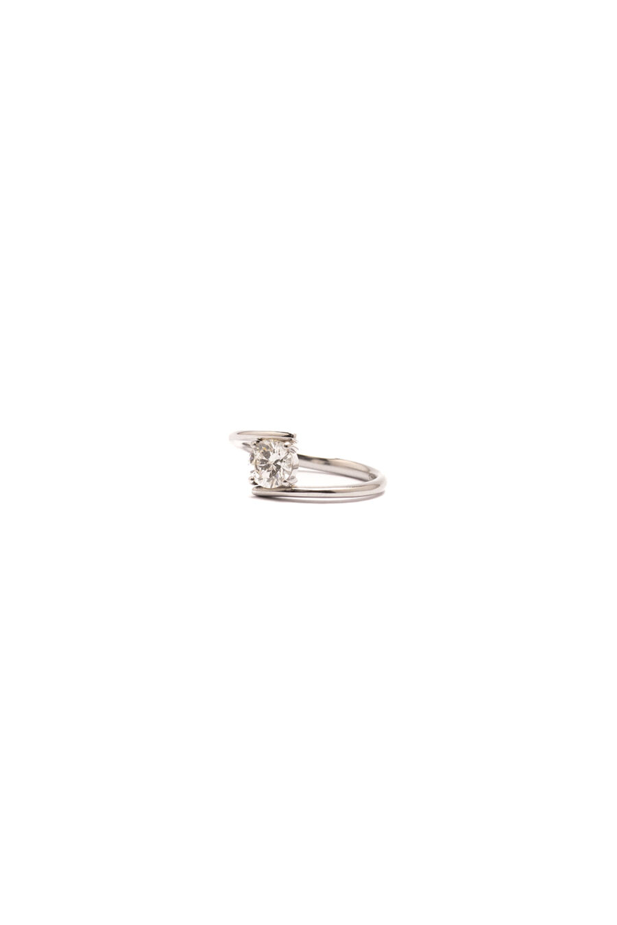 Anello in Platino con Diamante 1ct - immagine 2