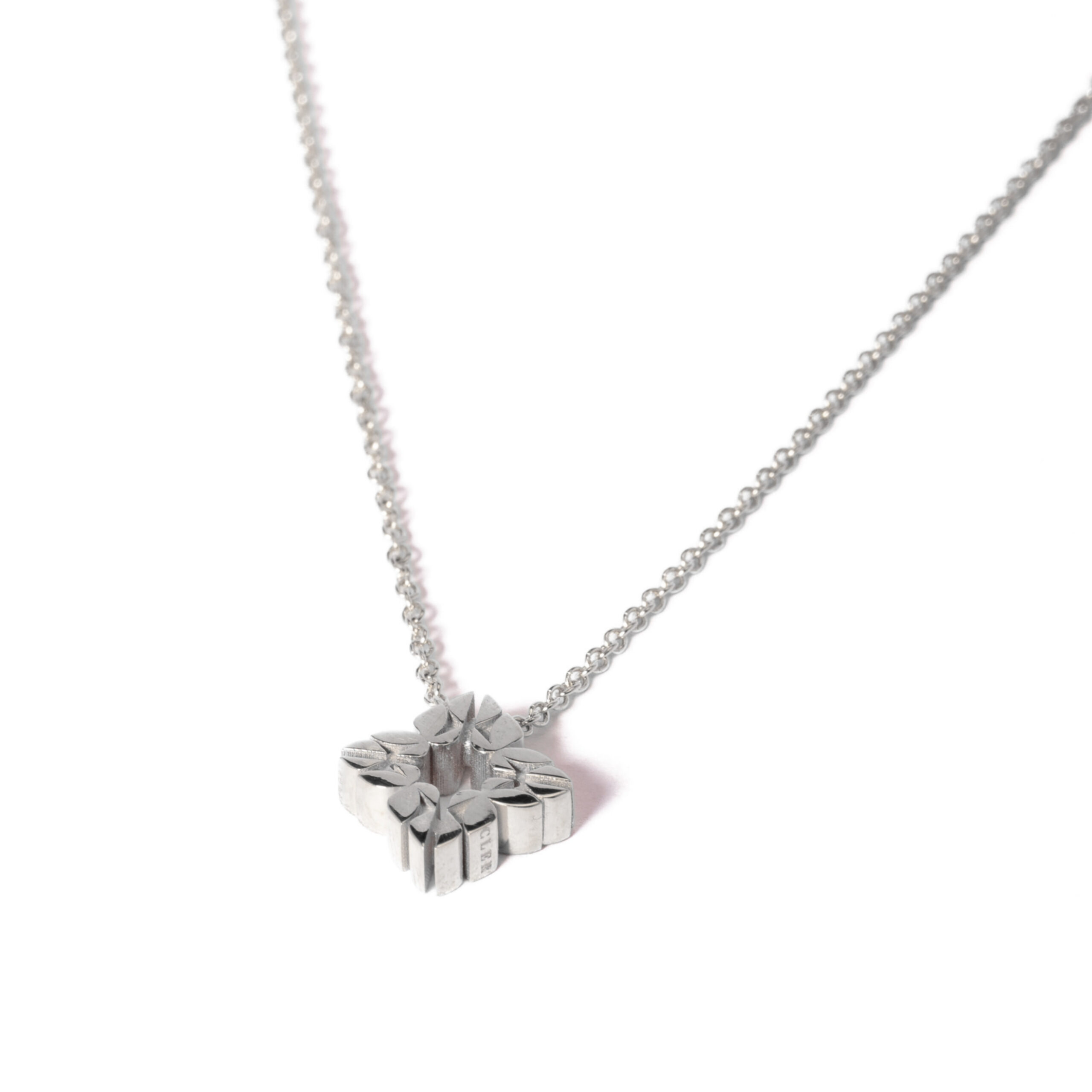 Collana Monogram Cler in Oro Bianco 9k - immagine 2