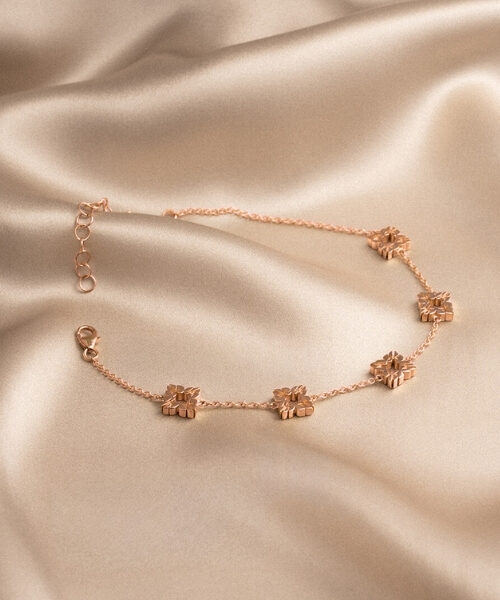 Bracciale Monogram Cler in Oro Rosa 9k