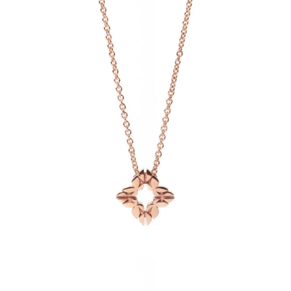 Collana Monogram Cler in Oro Rosa 9k