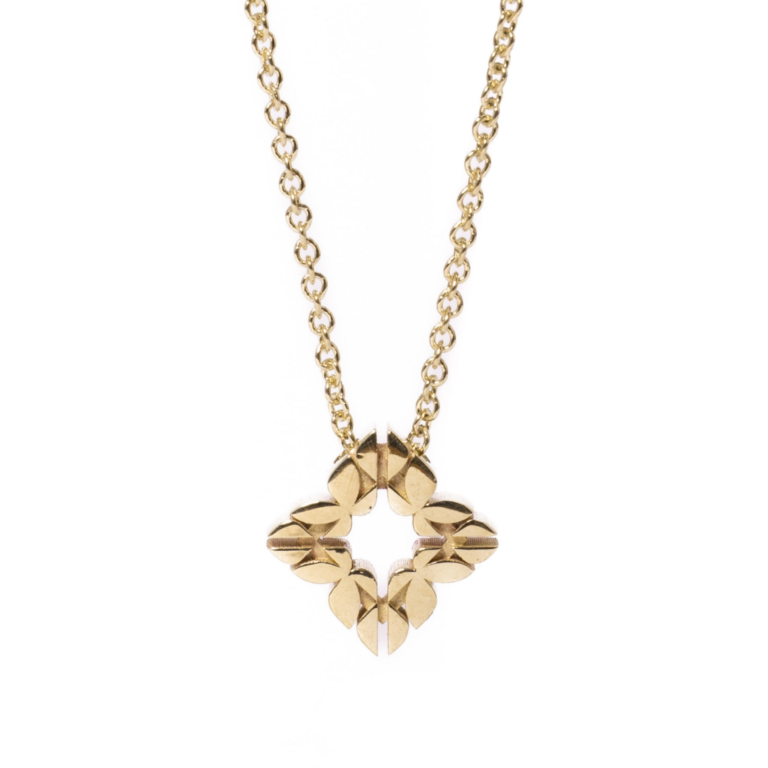 Collana Monogram Cler in Oro Giallo 9k