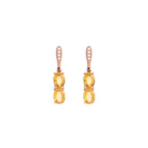 Back Flip in Oro Rosa 9k con Zaffiri 6,18ct