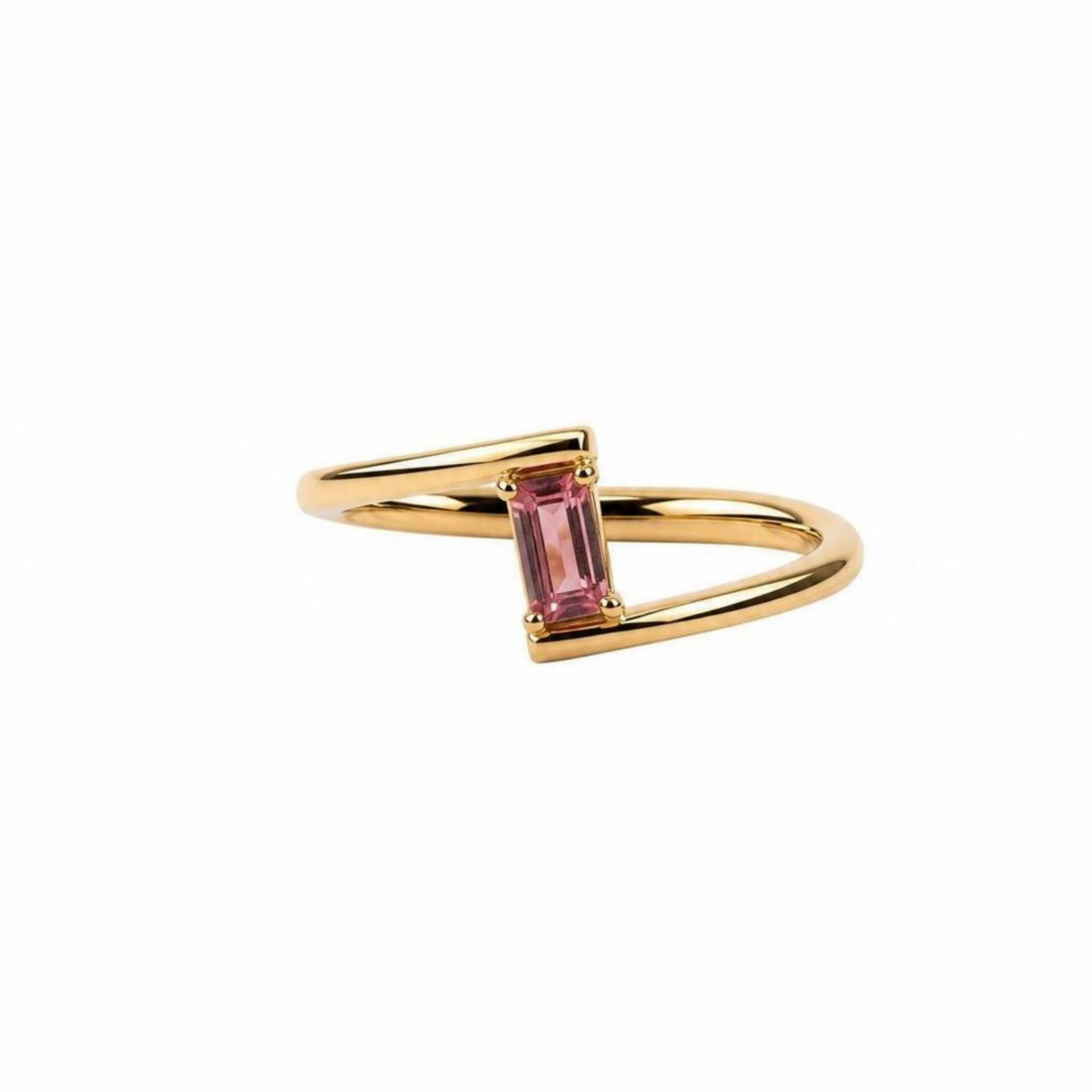 Anello Eterna in Oro Giallo 9k con Tormalina 0,4ct
