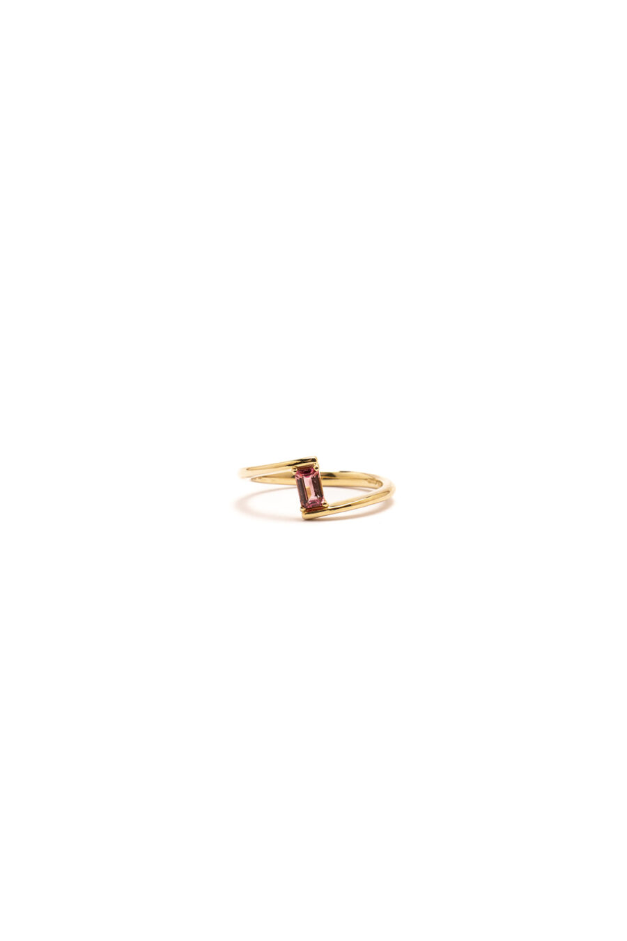 Anello Eterna in Oro Giallo 9k con Tormalina 0,4ct