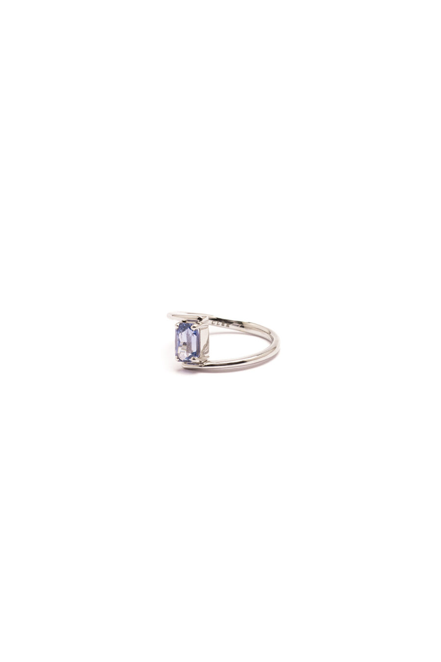 Anello Eterna in Oro Bianco 9k con Zaffiro 1,7ct - immagine 3