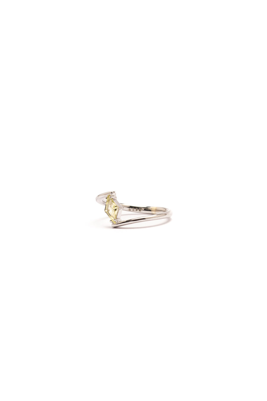 Anello Eterna in Oro Bianco 9k con Crisoberillo 0,49ct - immagine 2