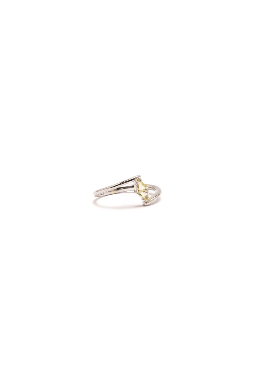 Anello Eterna in Oro Bianco 9k con Crisoberillo 0,49ct - immagine 3