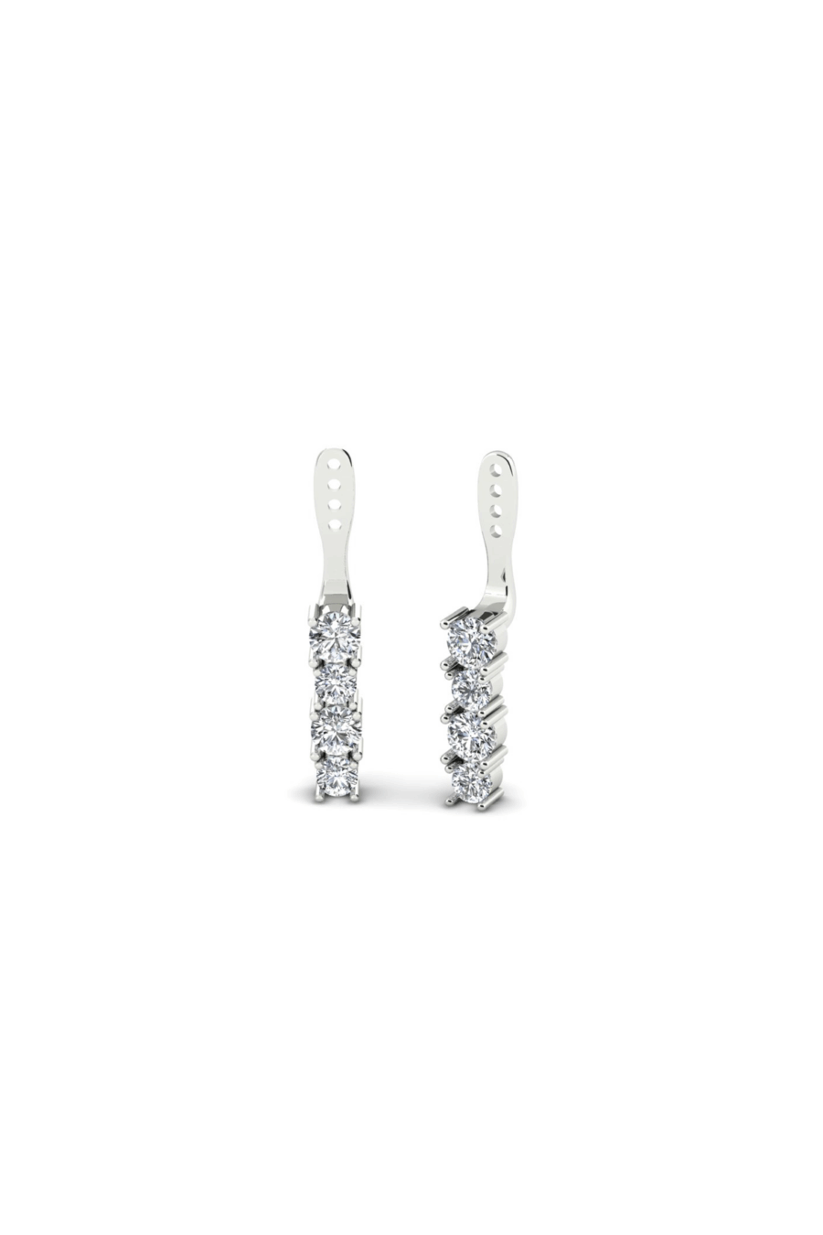 Back Flip in Platino con Diamanti 2ct D color