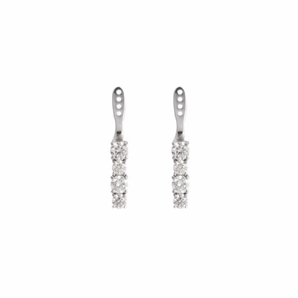 Back Flip in Platino con Diamanti 2ct D color