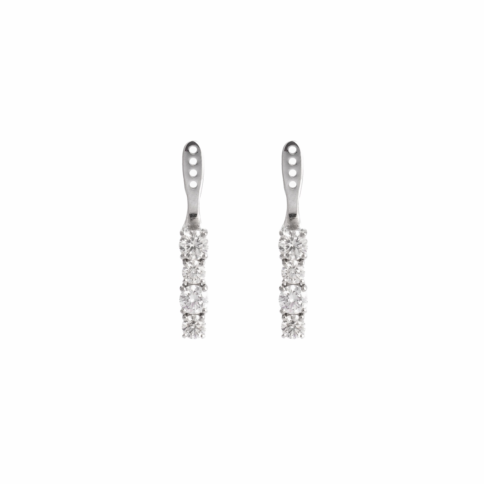 Back Flip in Platino con Diamanti 2ct D color