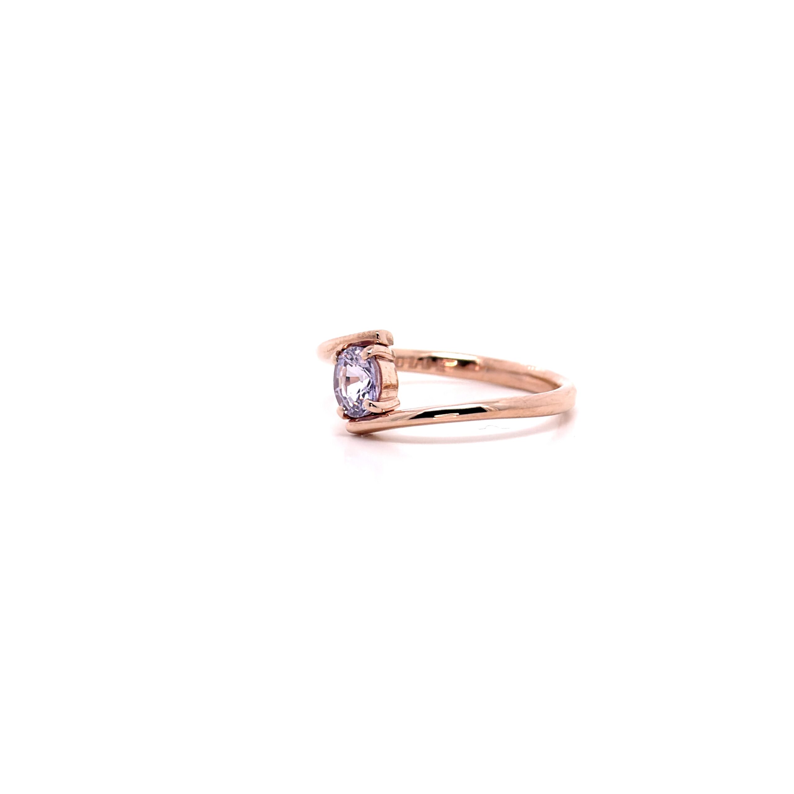 Anello Eterna in Oro Rosa 9k con Zaffiro 0,66ct - immagine 2
