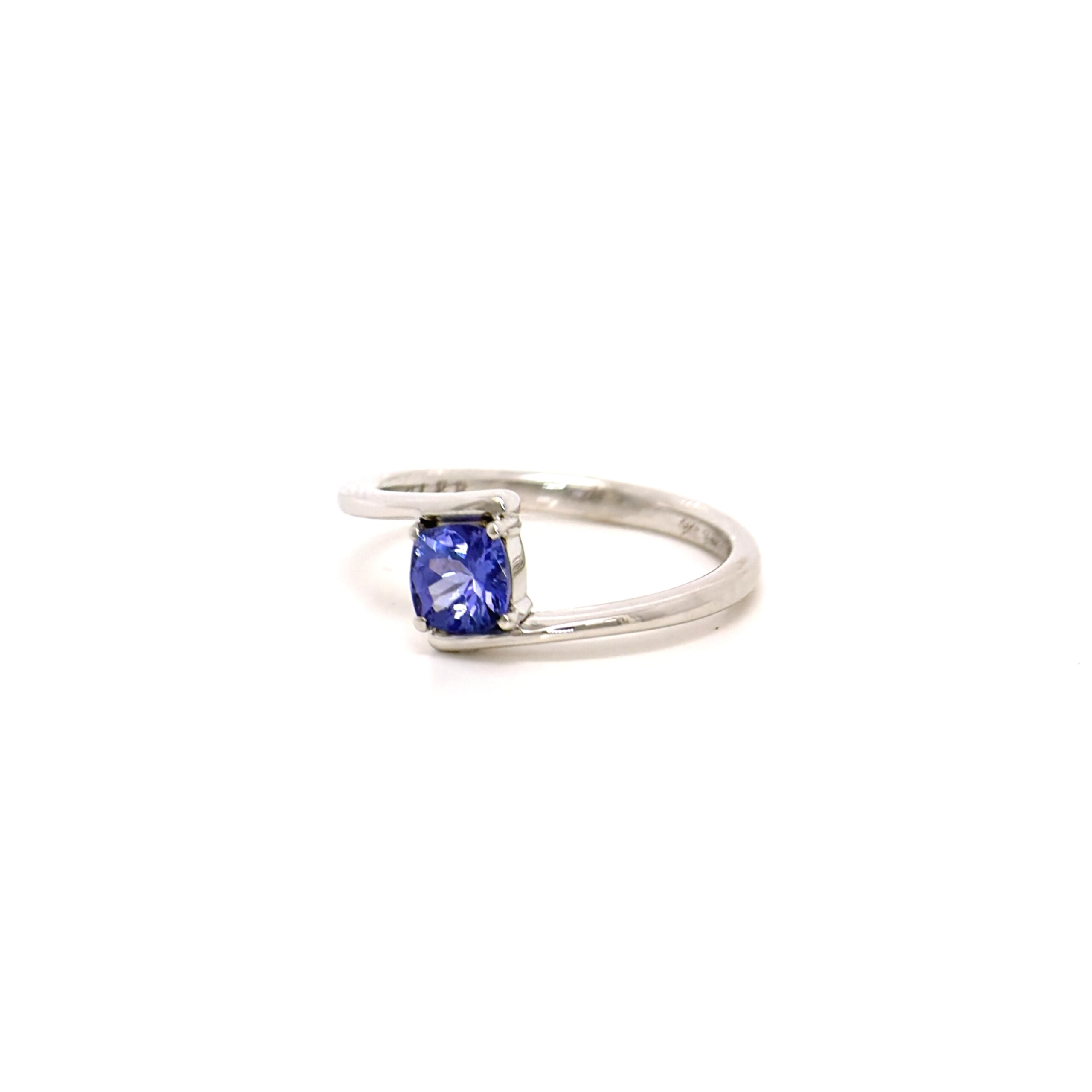 Anello Eterna in Oro Bianco 9k con Tanzanite 0,6ct - immagine 2