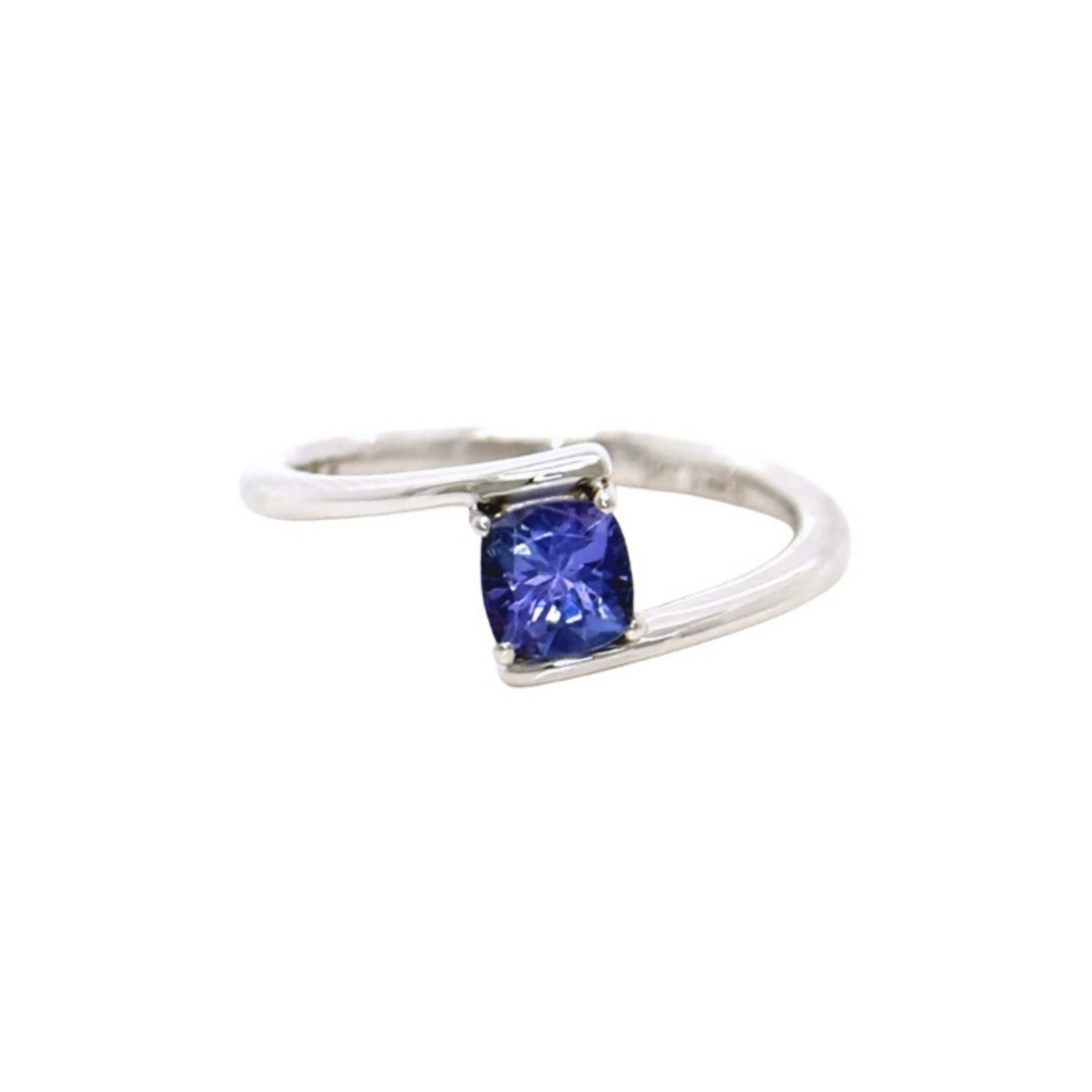 Anello Eterna in Oro Bianco 9k con Tanzanite 0,6ct