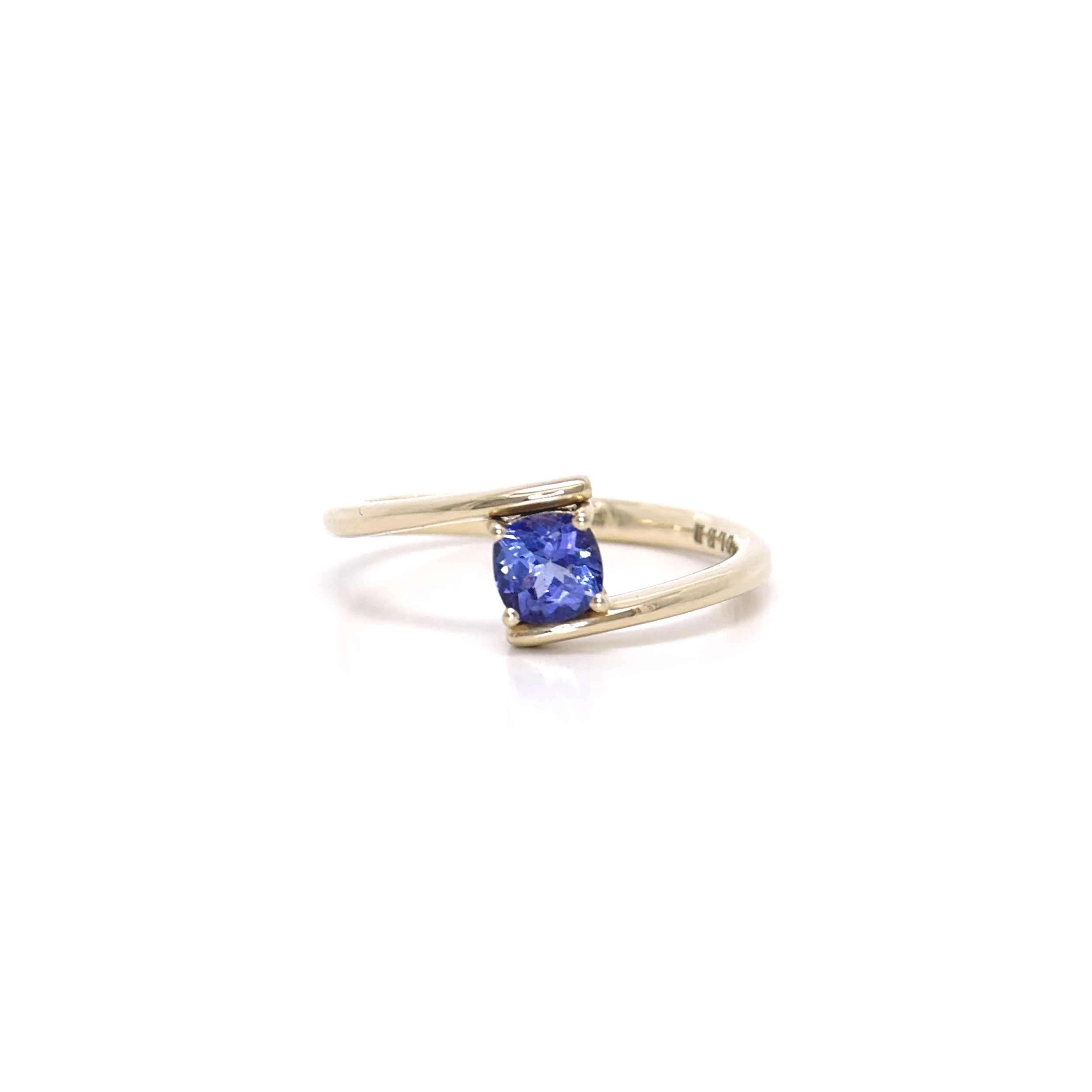 Anello Eterna in Oro Giallo 9k con Tanzanite 0,65ct