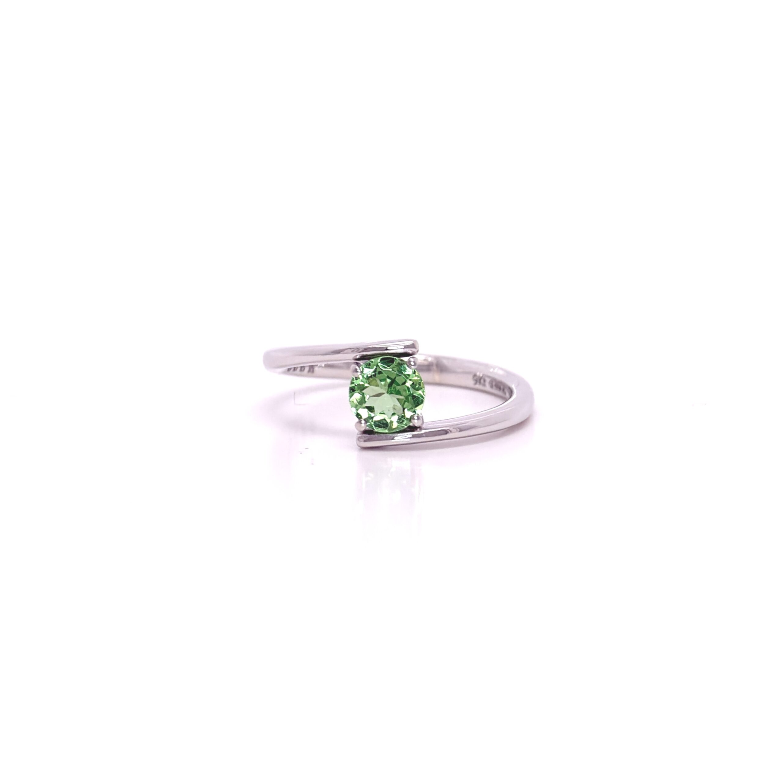 Anello Eterna in Oro Bianco 9k con Tsavorite 0,64ct