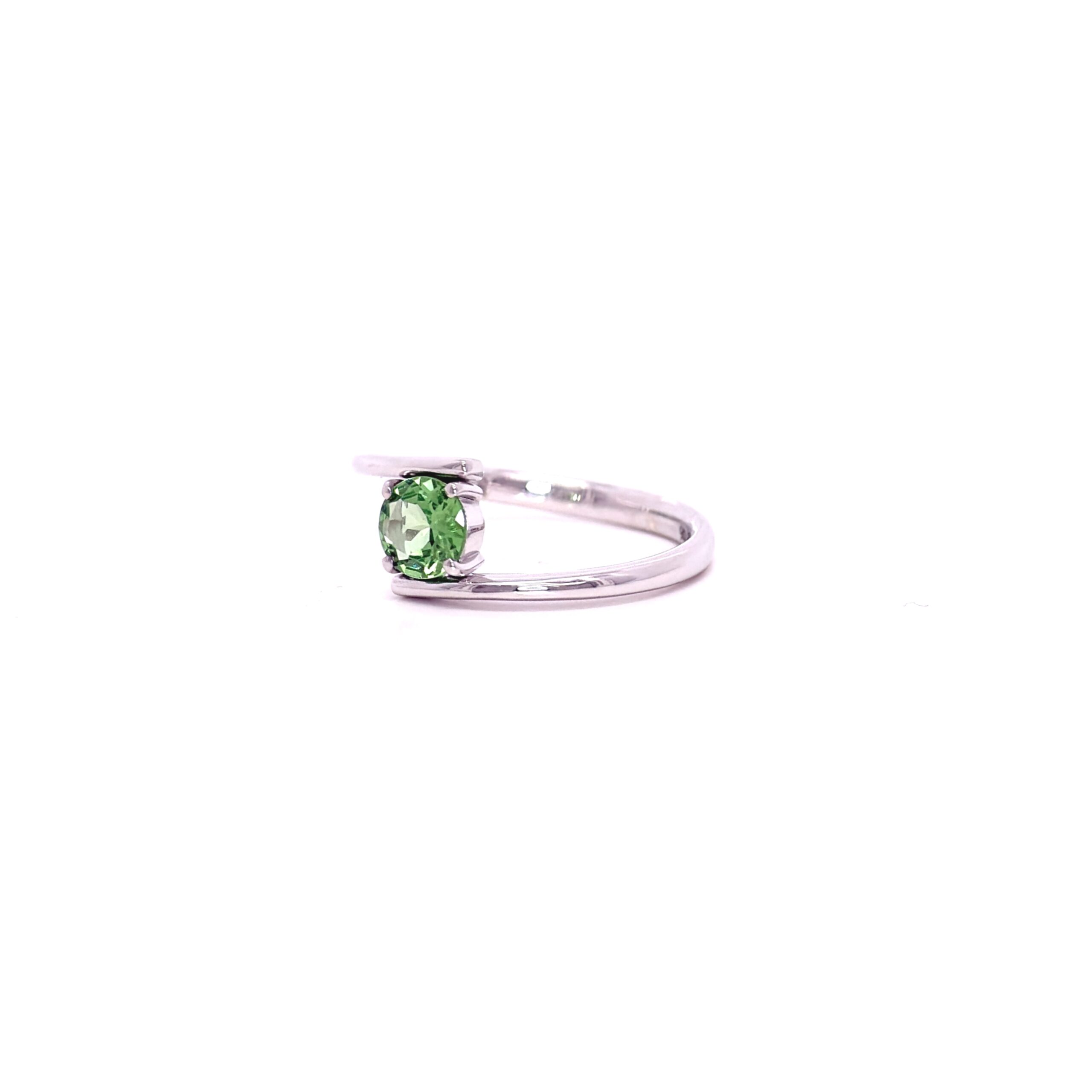 Anello Eterna in Oro Bianco 9k con Tsavorite 0,64ct - immagine 2