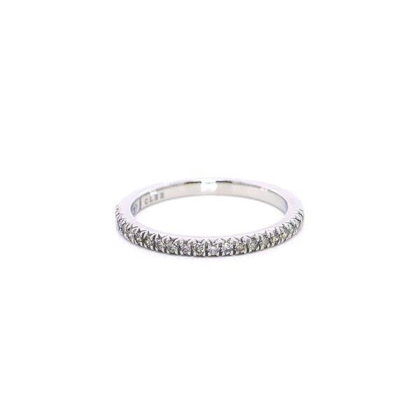 Mezza Vera in Platino con Diamanti champagne 0,27ct
