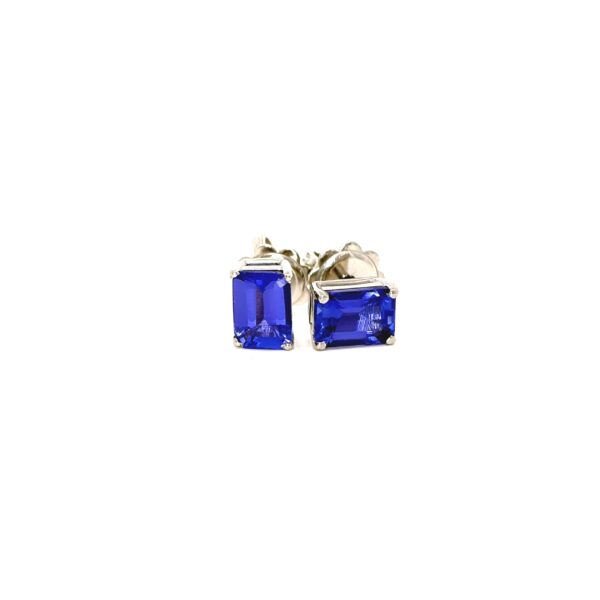 Orecchino a lobo in Platino con Tanzanite 2,07ct