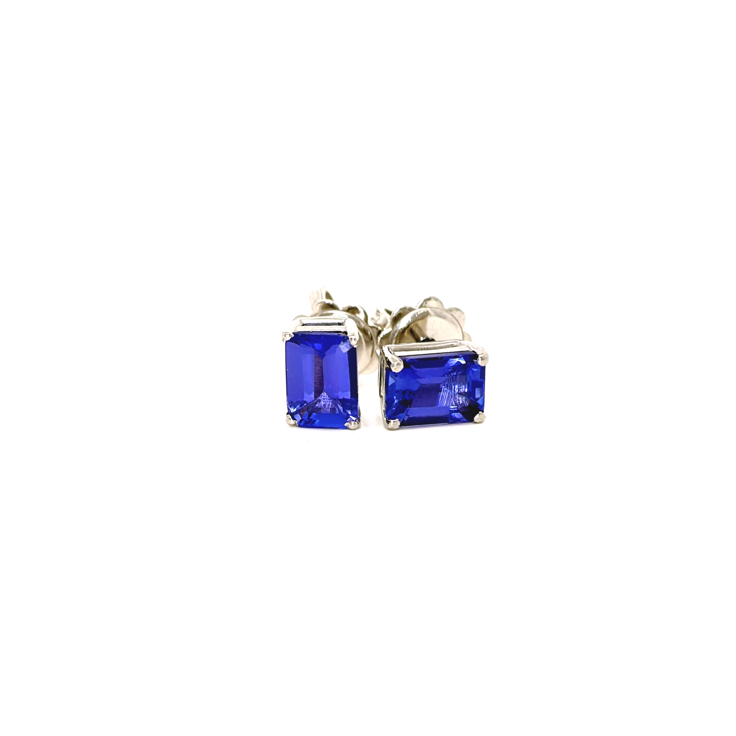 Orecchino a lobo in Platino con Tanzanite 2,07ct