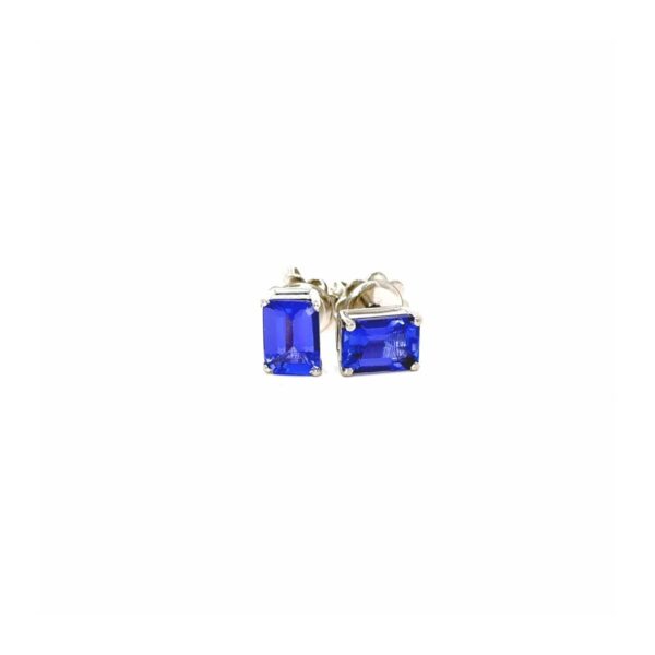 Orecchino a lobo in Platino con Tanzanite 2,07ct