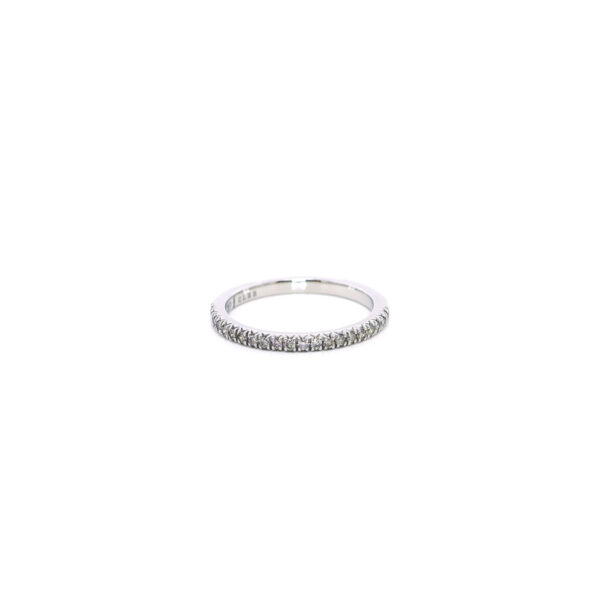 Mezza Vera in Platino con Diamanti champagne 0,27ct