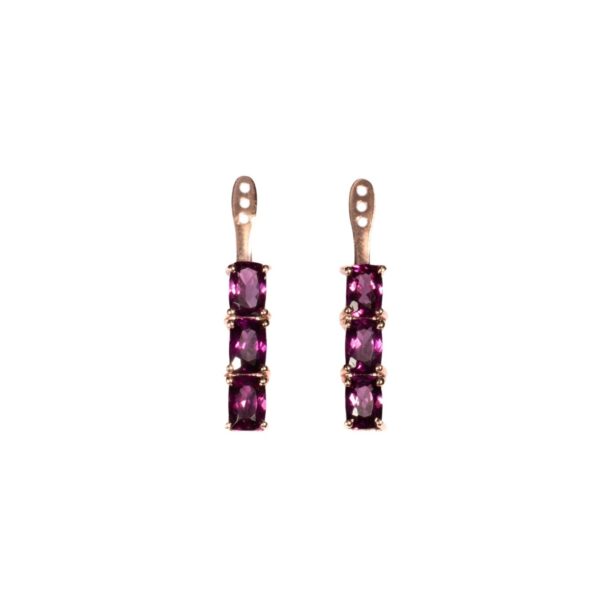 Back Flip in Oro Rosa 9k con Rodolite 4,1ct