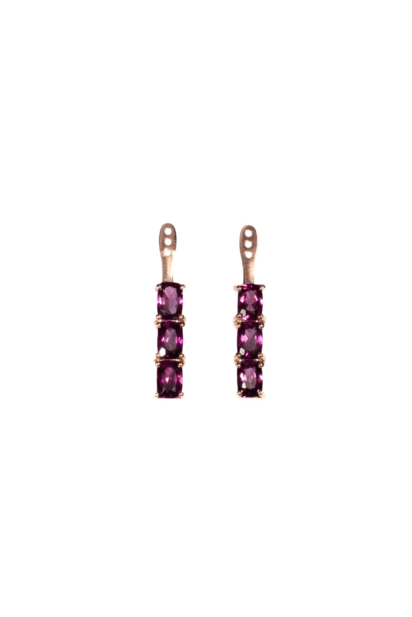 Back Flip in Oro Rosa 9k con Rodolite 4,1ct