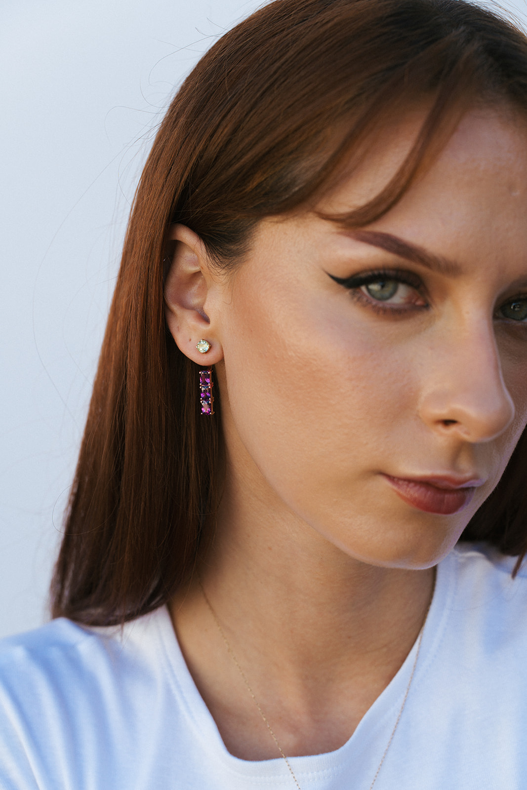 Back Flip in Oro Rosa 9k con Rodolite 4,1ct - immagine 2