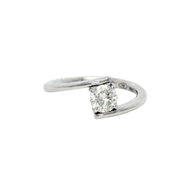 Anello in Platino con Diamante 0,61ct