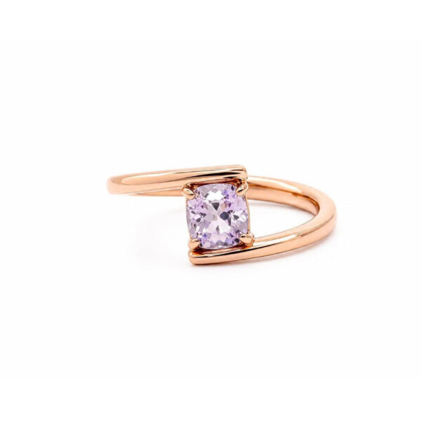 Anello Eterna in Oro Rosa 9k con Spinello 1,37ct