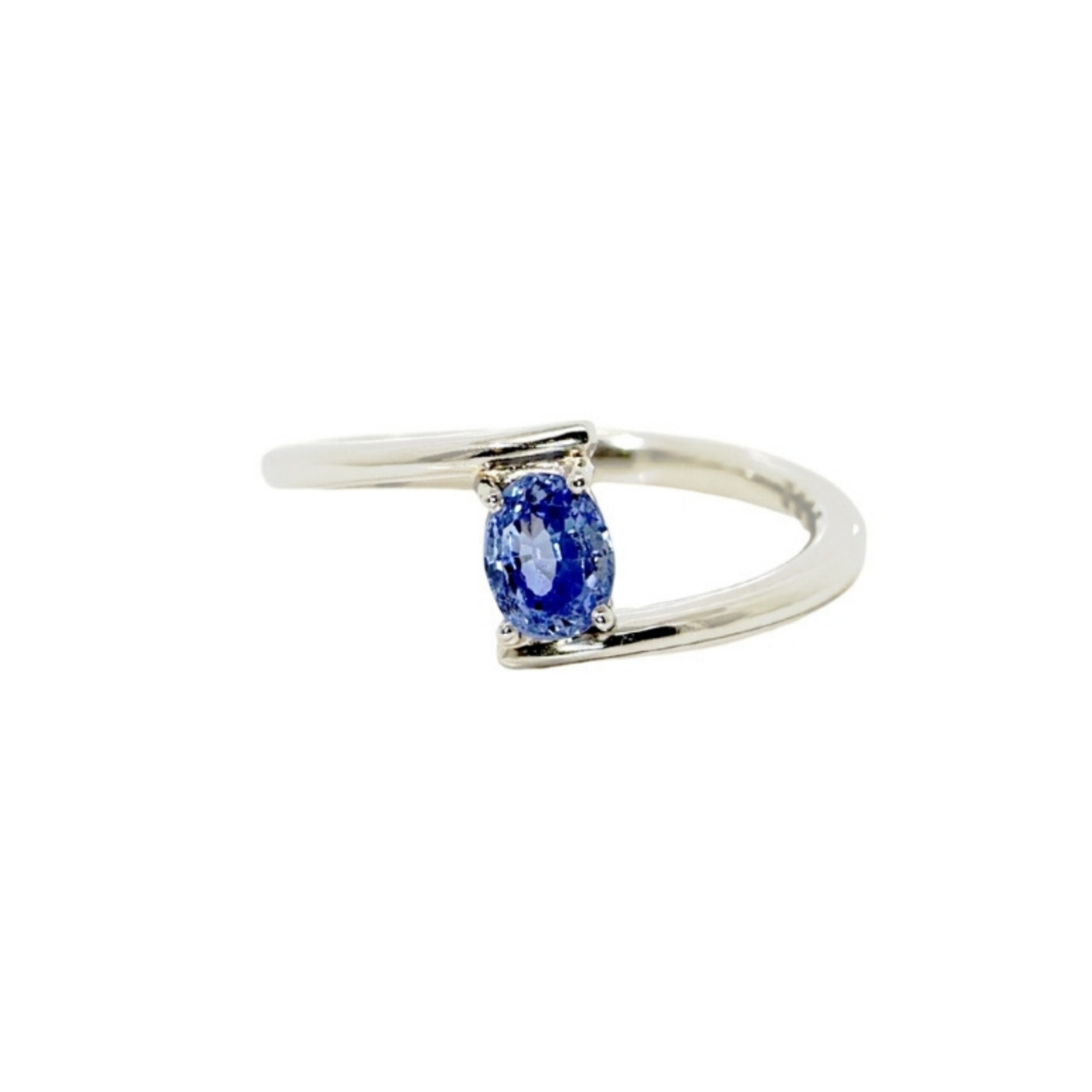 Anello Eterna in Platino con Zaffiro1ct