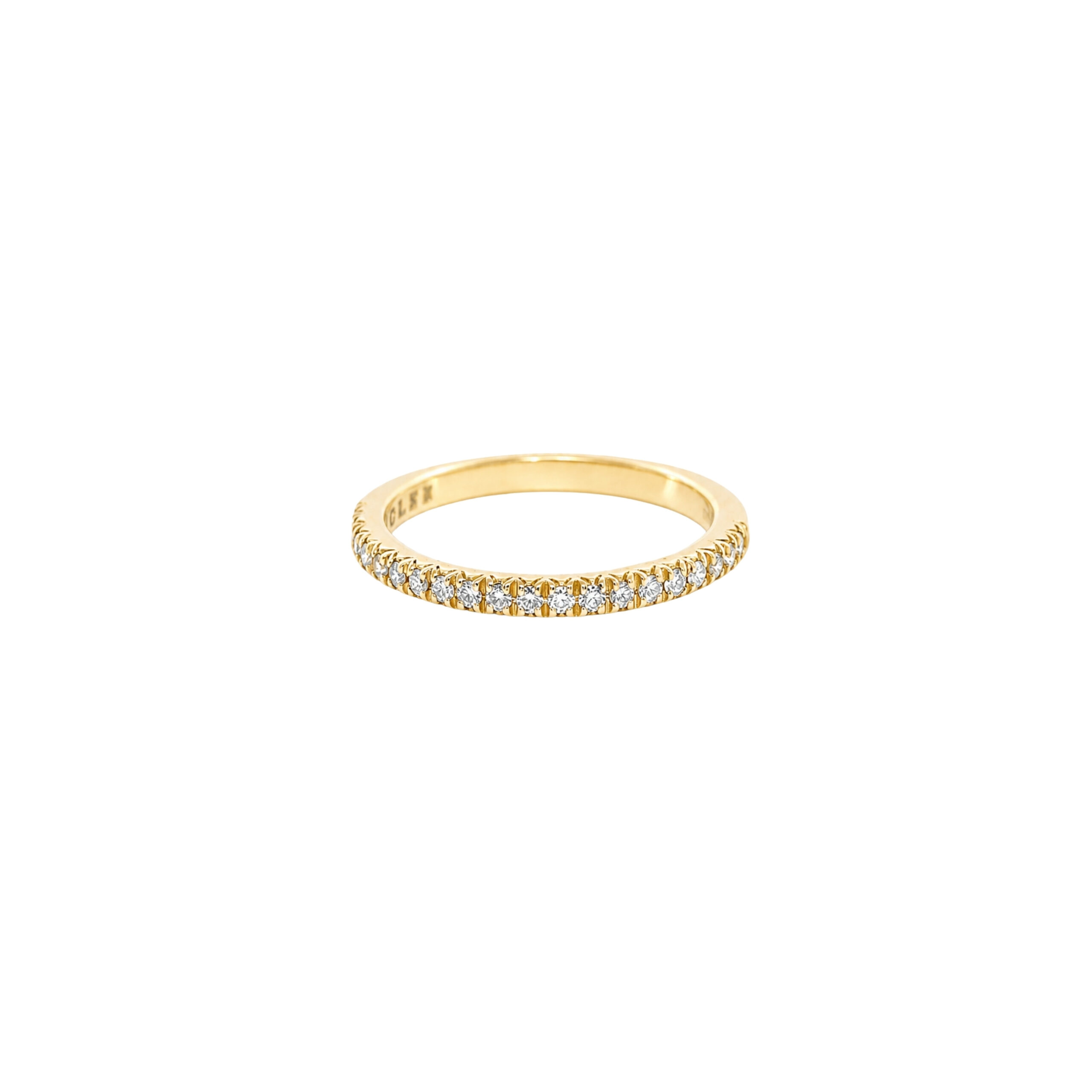 Mezza Vera in Oro Giallo 9K con Diamanti D color