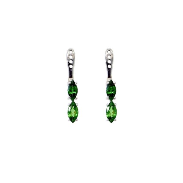 Back Flip in Oro Bianco 9k con Tsavorite 1,99ct